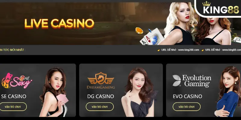Casino Trực Tuyến | Khám Phá Sảnh Game Đẳng Cấp Tại King88
